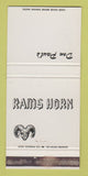Matchbook Cover - Don Paul's Rams Horn Football San Bernardino CA WEAR 30 Strike