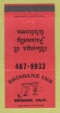 Matchbook Cover - Brisbane Inn CA 30 Strike