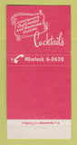 Matchbook Cover - Francois' Manhattan Long Beach CA 30 Strike