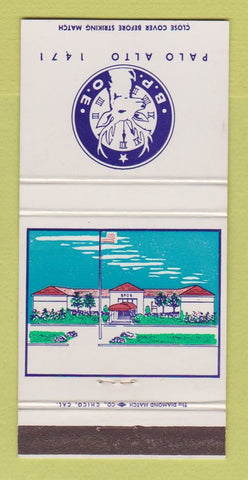 Matchbook Cover - Elks Lodge Palo Alto CA 30 Strike