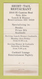 Matchbook Cover - Shirt Tail Restaurant Palo Alto CA WEAR 30 Strike