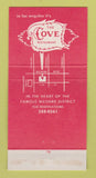 Matchbook Cover - Cove Restaurant Los Angeles CA 30 Strike