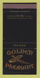 Matchbook Cover - Golden Pheasant Restaurant Anaheim CA 30 Strike