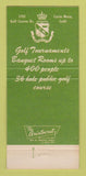 Matchbook Cover - Costa Mesa Country Club CA 30 Strike