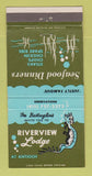 Matchbook Cover - Riverview Lodge Antioch CA 30 Strike