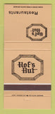 Matchbook Cover - Hof's Hut Long Beach Los Altos Buena Park CA 30 Strike