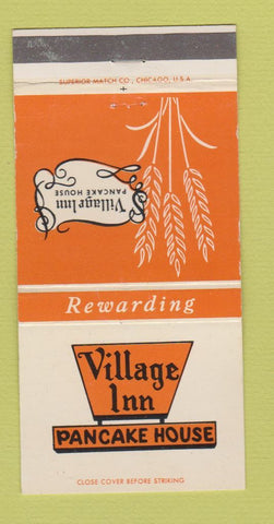 Matchbook Cover - Village Inn Pancake House Omaha NE Bellevue 30 Strike