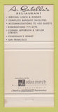 Matchbook Cover - A Sabella's Fisherman's Wharf San Francisco CA 30 Strike