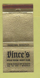 Matchbook Cover - Vince's Steak Room Night Club Missoula MT 30 Strike