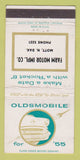 Matchbook Cover - 1955 Oldsmobile Mott ND tractors WEAR 30 Strike