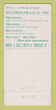 Matchbook Cover - 1955 Oldsmobile Mott ND tractors WEAR 30 Strike