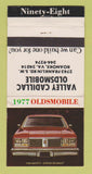 Matchbook Cover - 1977 Oldsmobile Valley Cadillac Roanoke VA  30 Strike