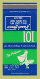 Matchbook Cover Pelican Restaurant 101 Ranch House Seal Long Beach CA 30 Strike