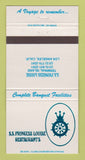 Matchbook Cover - SS Princess Louise Restaurants Los Angeles CA 30 Strike