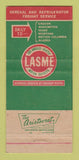 Matchbook Cover - Lasme Motor Express Trucking Seattle WA BC 30 Strike