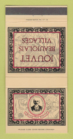 Matchbook Cover - Jouvet Ceaujolais Villages 30 Strike