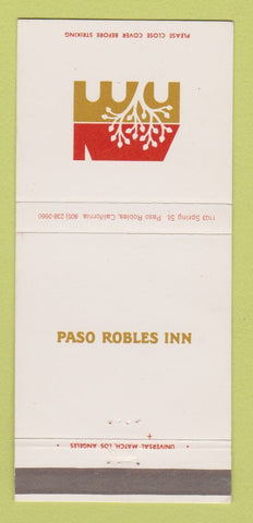 Matchbook Cover - Paso Robles Inn CA 30 Strike