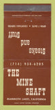 Matchbook Cover - Mine Shaft Restaurant Steak Mammoth Lakes CA 30 Strike