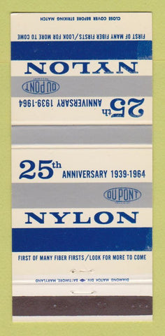 Matchbook Cover - Nylon Dupont 1964 Anniversary 30 Strike