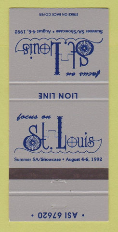 Matchbook Cover - St Louis Summer Showcase 1992 MO 30 Strike
