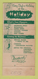 Matchbook Cover - Holiday Motor Hotels Harrisburg PA 30 Strike