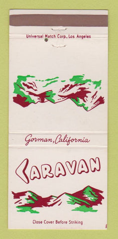 Matchbook Cover - Caravan Gorman CA Restaurant 30 Strike
