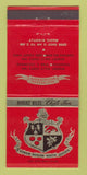 Matchbook Cover - Robert Hill's Chef's Inn Pasadena Corona Del Mar CA 30 Strike