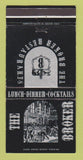 Matchbook Cover - The Broker Restaurants Denver Aurora Colorado WEAR 30 Strike