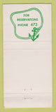 Matchbook Cover - Norton's Green Lake WI Restaurant WEAR 30 Strike