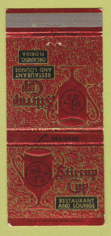 Matchbook Cover - Stirrup Cup Restaurant Orlando FL 30 Strike
