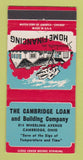 Matchbook Cover - Cambridge Loan Building Company Cambridge OH 30 Strike