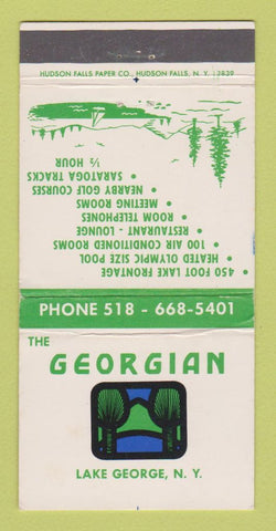Matchbook Cover - Georgian Lake George NY 30 Strike