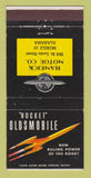 Matchbook Cover - Oldsmobile Rocket Hamrick Motors Mobile AL 30 Strike