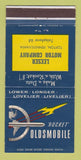 Matchbook Cover - Oldsmobile Rocket Leeser Motors Topton PA 30 Strike