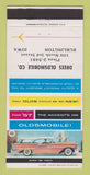 Matchbook Cover - 1957 Oldsmobile Drees Burlington IA 30 Strike