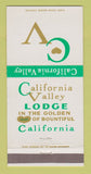 Matchbook Cover - California Valley Lodge Bountiful CA 30 Strike