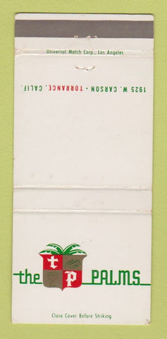 Matchbook Cover - The Palms Torrance CA WEAR 30 Strike