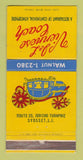 Matchbook Cover - J&L Viennese Coach Restaurant Syosset LI NY WEAR 30 Strike