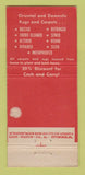 Matchbook Cover - North Side Carpet Cleaning Pittsburgh PA 21 Strike Feature