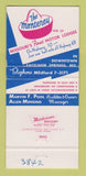 Matchbook Cover - Monterey Motor Lodge Excelsior Springs MO 30 Strike
