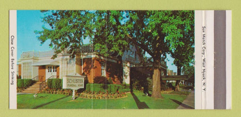 Matchbook Cover - Schuster Funeral Homes Cleveland? OH 30 Strike