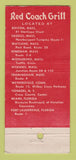 Matchbook Cover - Read Coach Grill Boston Nhyannis Saugus MA 30 Strike