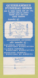 Matchbook Cover - Querhammer Funeral Home Crystal Lake IL 30 Strike
