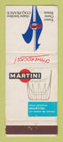 Matchbook Cover - Martini Liquor France Ouest Hotel Coq WEAR 30 Strike