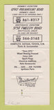 Matchbook Cover - Nu 5 Auto Parts Downey Southgate CA 30 Strike