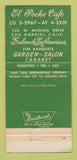 Matchbook Cover - El Poche Cafe Mexican San Gabriel CA WEAR 30 Strike