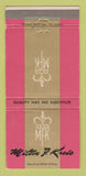 Matchbook Cover - Milton F Kreis San Francisco Beverly Hills CA 30 Strike