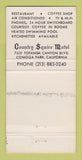 Matchbook Cover - Country Squire Motel Canoga Park CA 30 Strike