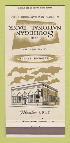 Matchbook Cover - Souhegan National Bank Milford NH 30 Strike