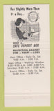 Matchbook Cover - Souhegan National Bank Milford NH 30 Strike